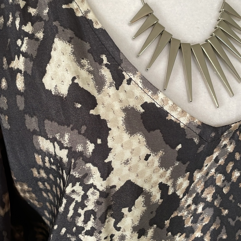Python Print Batwing Blouse by Express - Picture 5 of 16